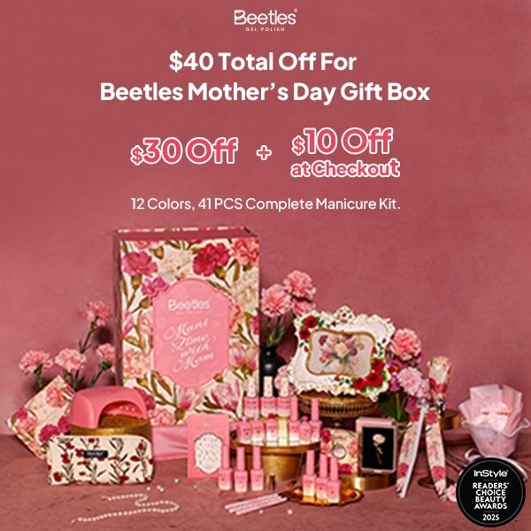Beetles Mother's Day gel polish gift box promotional creative